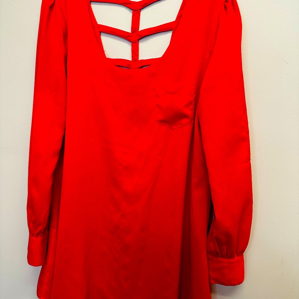 Very J - size Large- Red- Tunic/short Dress
